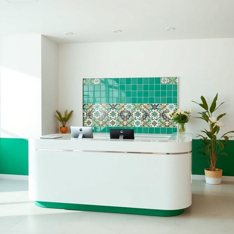Recepción minimalista de Moderno Atelier en Sevilla